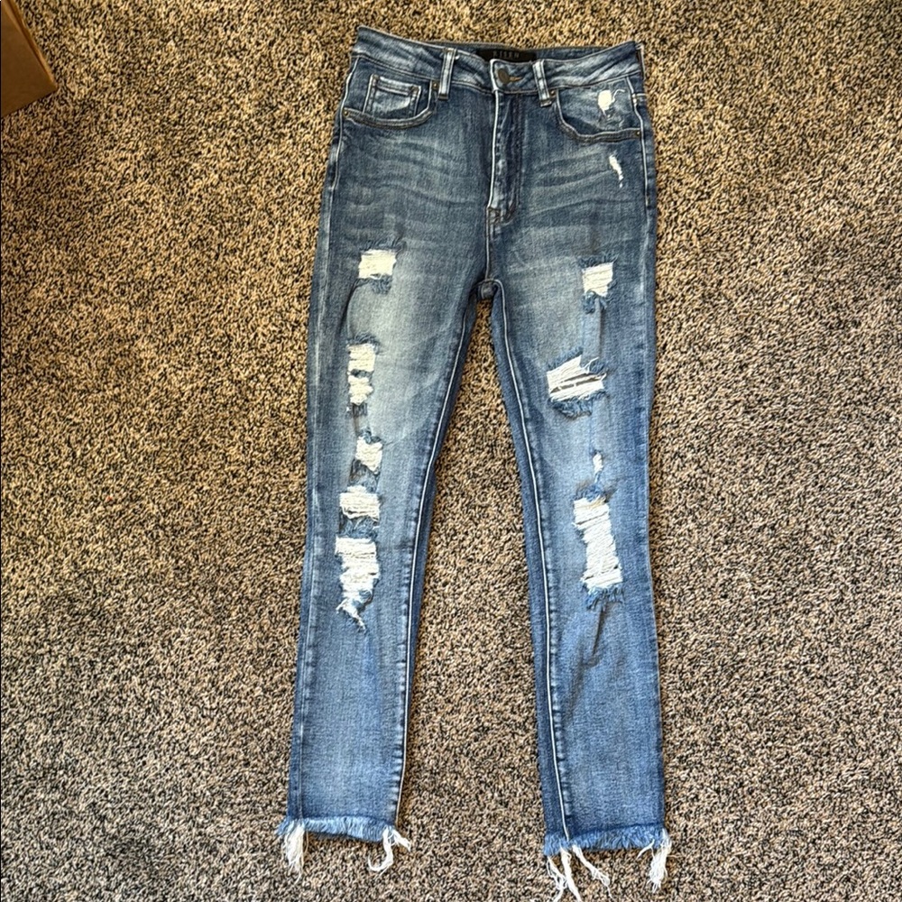 Risen skinny jeans
